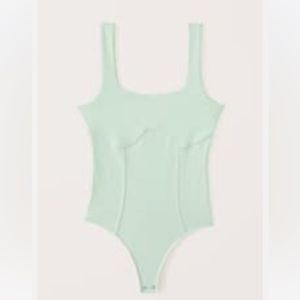 Abercrombie double-layered seamless fabric corset bodysuit